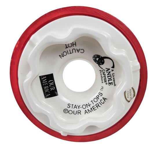 Yankee Candle Capper Our America Stay On Tops Christmas Trees Holiday NWT - Picture 9 of 9